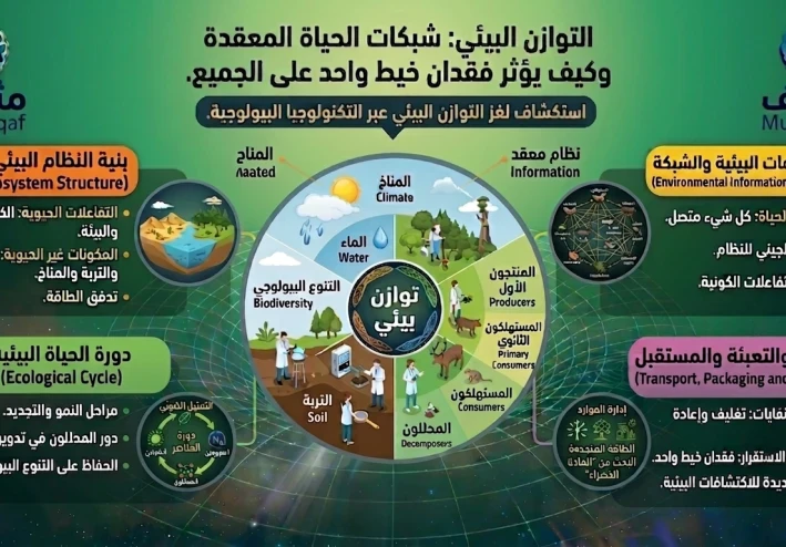 التوازن البيئي – شبكات الحياة المعقدة وكيف يؤثر فقدان خيط واحد على الجميع