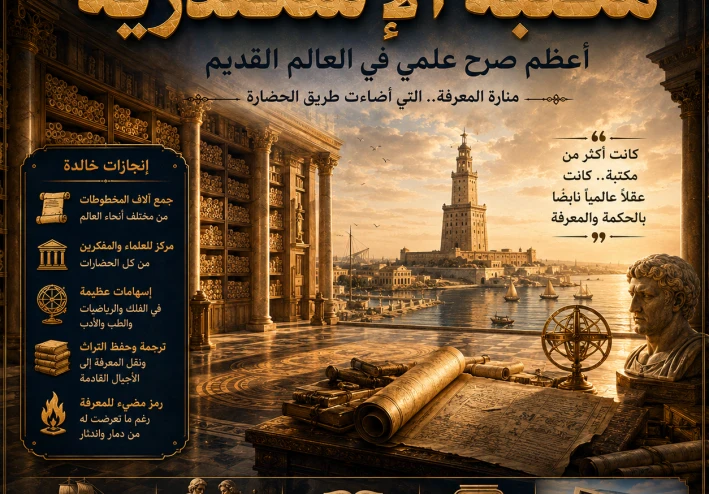 مكتبة الإسكندرية: أعظم صرح علمي في العالم القديم