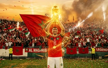 ✨⚽ 𓆩🔥 أســد الأطــلس الذي هزم المستحيل 🔥𓆪 🇲🇦 أشرف حكيمي.. من شوارع مدريد إلى عرش كرة القدم العالمية 👑