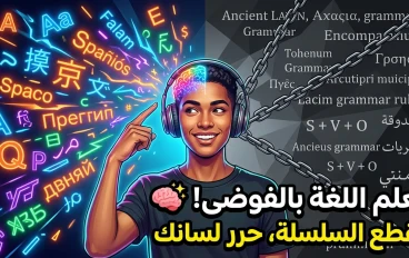 هندسة الفوضى: كيف تتعلم لغة جديدة عبر التوقف عن محاولة إتقانها؟