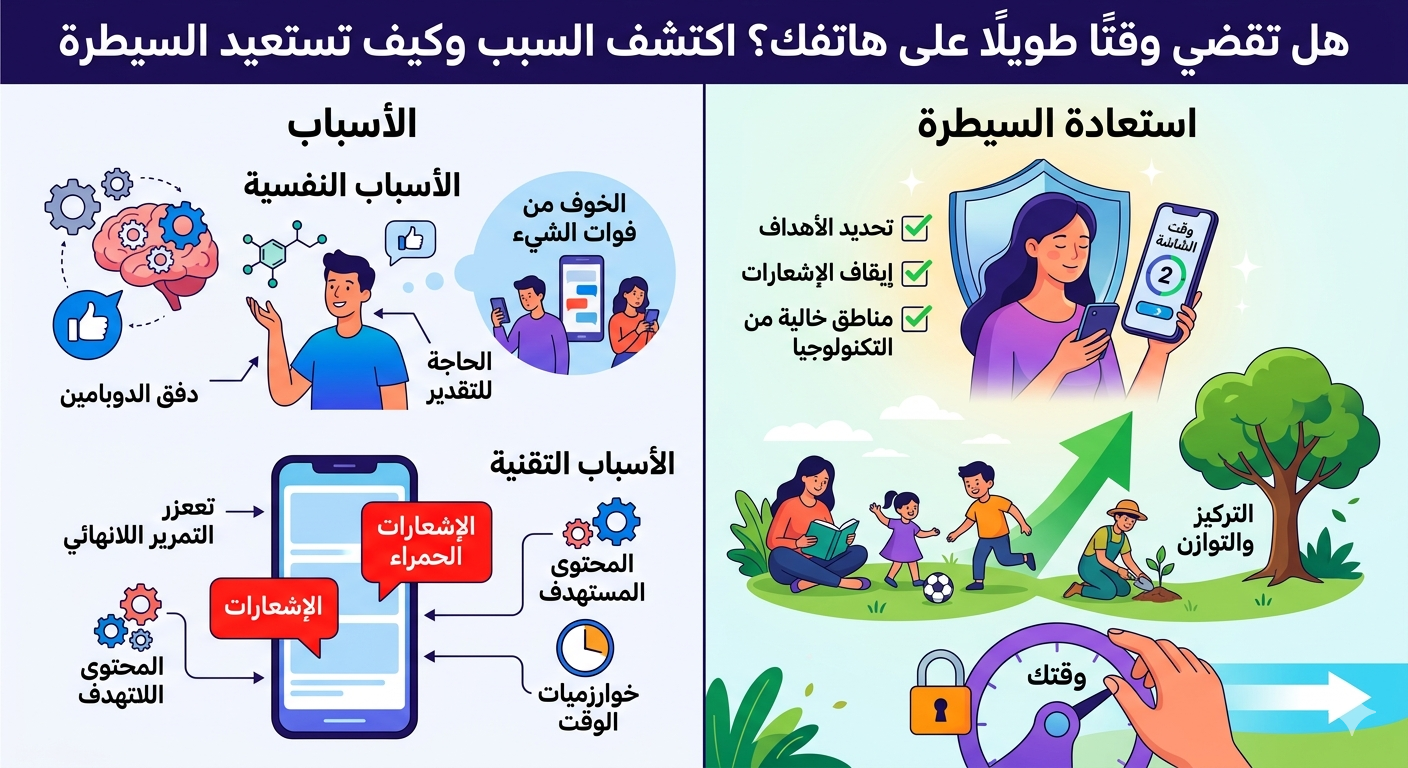 صورة مقال لماذا لا تستطيع التوقف عن تصفح هاتفك؟