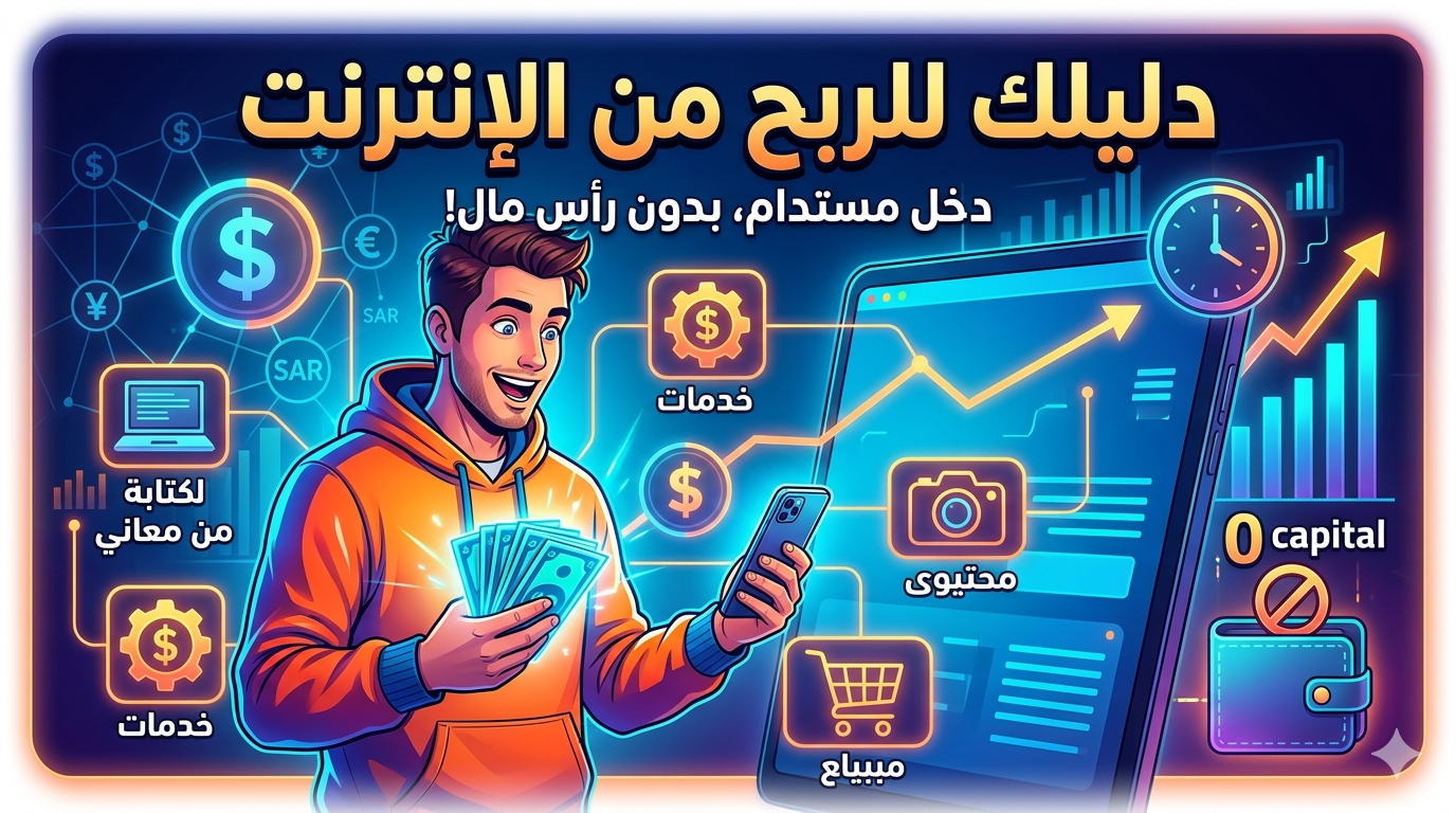 صورة مقال ​سر الـ 500 دولار الأولى: دليل الأذكياء للربح من الإنترنت بدون رأس مال!