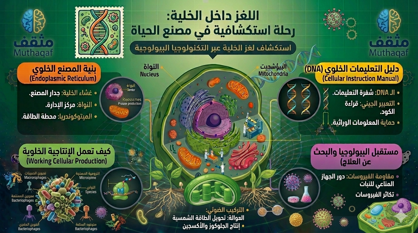 صورة مقال اللغز داخل الخلية – رحلة استكشافية في مصنع الحياة