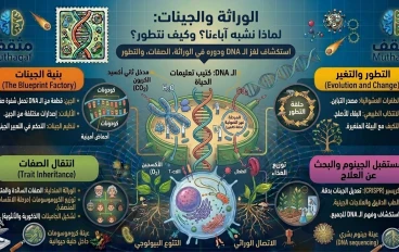 الوراثة والجينات – لماذا نشبه آباءنا؟ وكيف نتطور؟