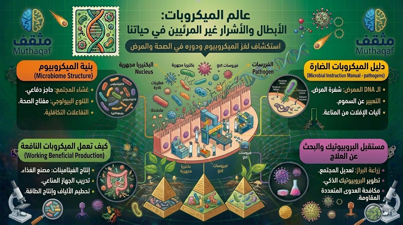 صورة مقال عالم الميكروبات – الأبطال والأشرار غير المرئيين في حياتنا
