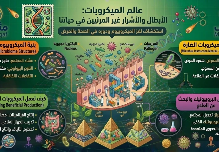 عالم الميكروبات – الأبطال والأشرار غير المرئيين في حياتنا