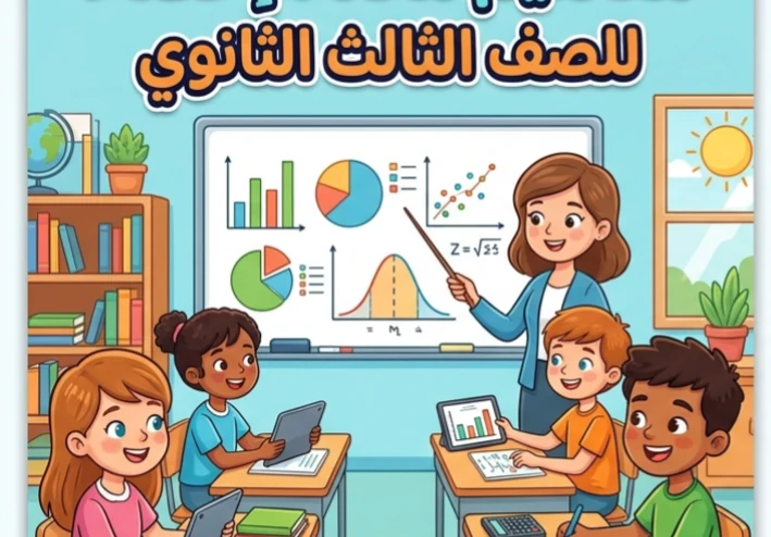 📕 مفاهيم الإحصاء للصف الثالث الثانوي 2026 PDF | تحميل أهم المفاهيم والنقاط الأساسية قبل الامتحان