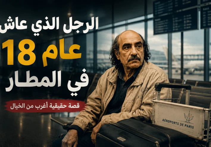 الرجل الذي عاش 18 عام في المطار 😱😱