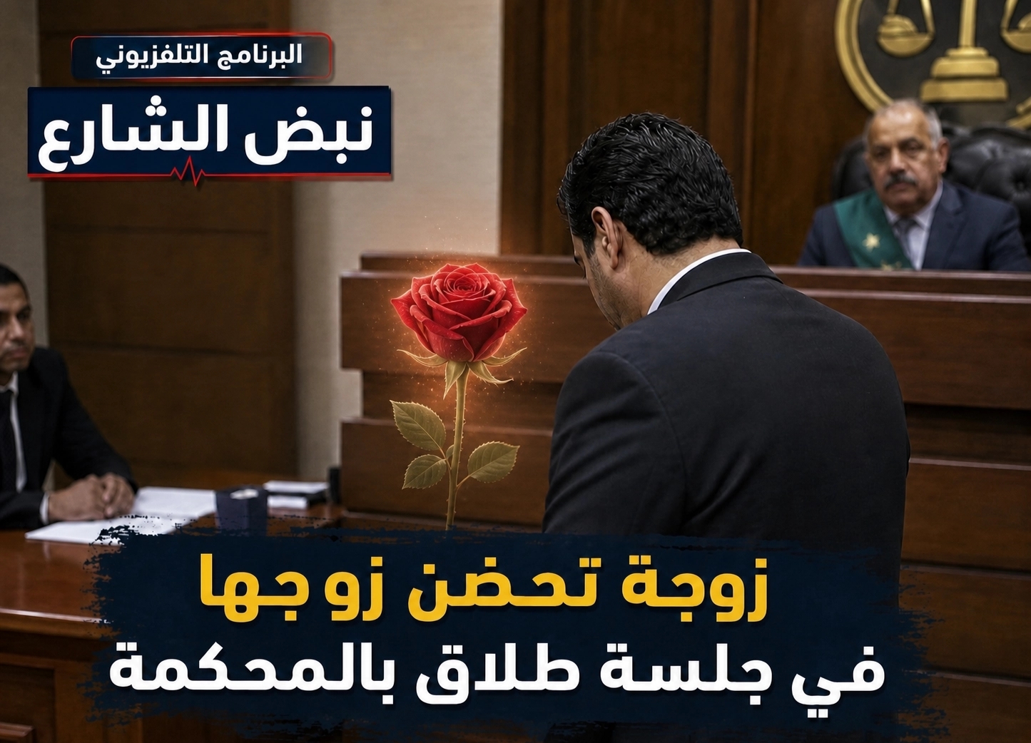 مشهد إنساني في قاعة المحكمة... حين ينتصر الحب على الفراق