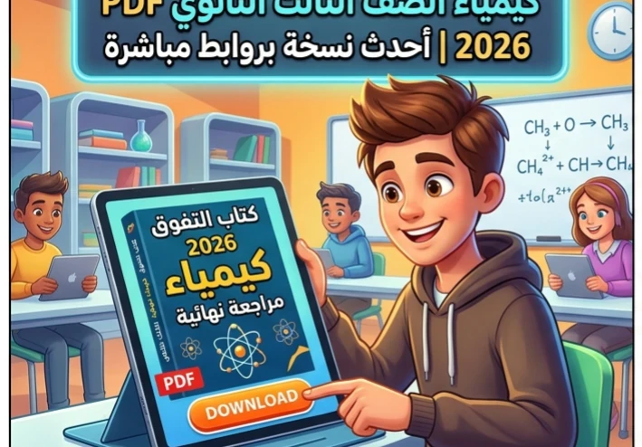 📥 تحميل كتاب التفوق مراجعة نهائية كيمياء الصف الثالث الثانوي PDF 2026 كامل | أحدث نسخة بروابط مباشرة