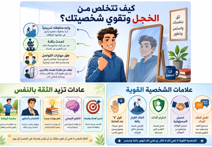 كيف تتخلص من الخجل وتقوّي شخصيتك؟