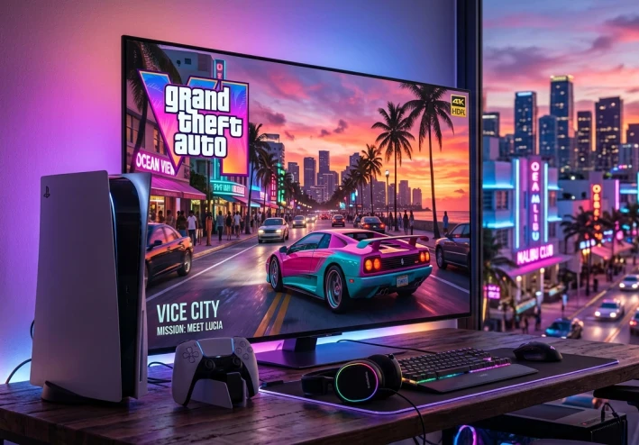 🎮 GTA 6: ثورة جديدة في عالم الألعاب المفتوحة على PlayStation 5