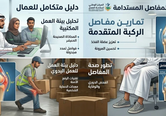 بين ضغط العمل وصحة الركبة: كيف تؤثر الحياة العملية على خشونة الركبة؟