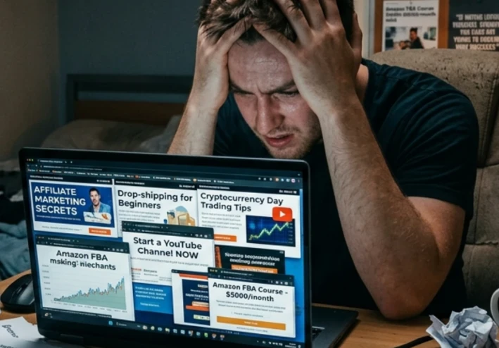 💣 لماذا يفشل 90% من المبتدئين في الربح من الإنترنت رغم كثرة الطرق؟ (السبب الحقيقي الذي لا يخبرك به أحد)