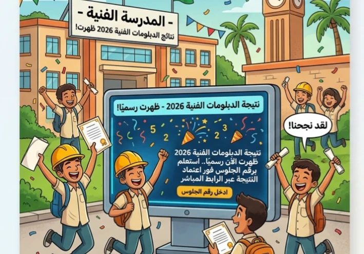 📝 نتيجة الدبلومات الفنية 2026 ظهرت الآن رسميًا.. استعلم برقم الجلوس فور اعتماد النتيجة عبر الرابط المباشر