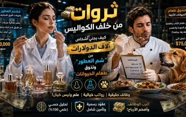 ⚠️ ثروات من خلف الكواليس: كيف يجني أشخاص آلاف الدولارات من "شم العطور" وتذوق طعام الحيوانات؟! 🐕🧪