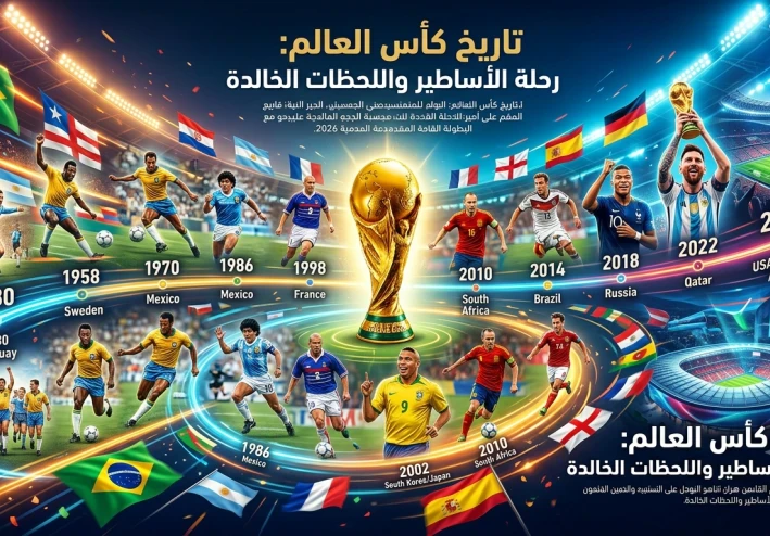 كأس العالم عبر التاريخ.. رحلة البطولة الأغلى في عالم كرة القدم حتى نسخة 2026