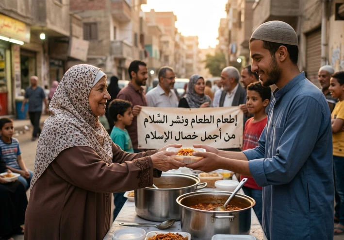 إطعام الطعام ونشر السلام من أجمل خصال الإسلام
