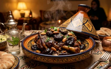 لحم بالبرقوق المغربي: طبق فاخر يجمع بين حلاوة الفواكه وأصالة المطبخ المغربي