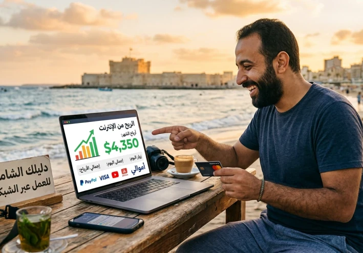 دليل المبتدئين الشامل للربح من الإنترنت 2026: طرق حقيقية ومجربة لتحقيق دخل شهري