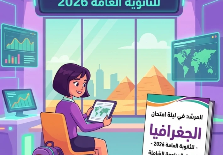 📥 تحميل مراجعة ليلة الامتحان في الجغرافيا بالإجابات للصف الثالث الثانوي 2026 PDF | المراجعة النهائية الأقوى قبل الامتحان