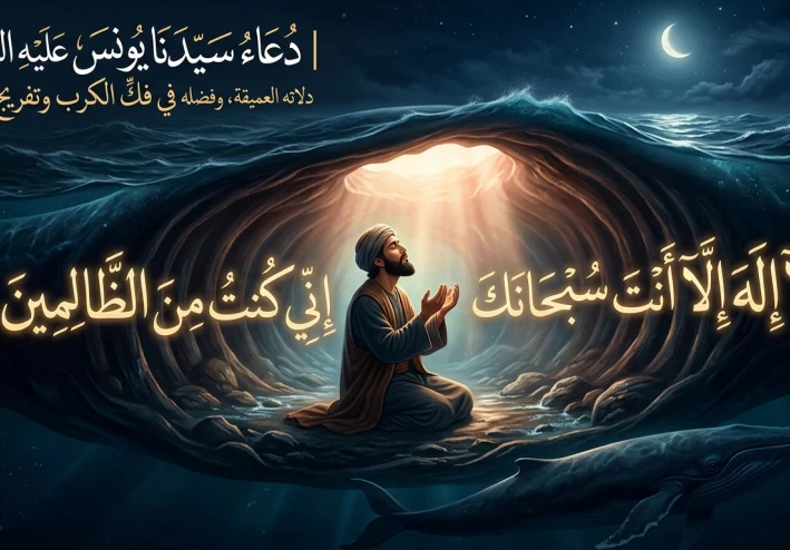 دعاء سيدنا يونس عليه السلام ، دلالاته العميقة، وفضله في فكّ الكرب وتفريج الهموم