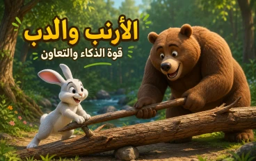 عندما اجتمع الذكاء والقوة : الأرنب والدب