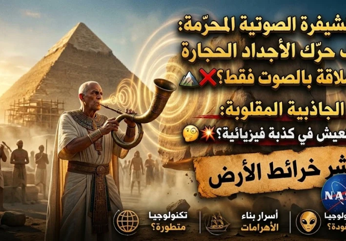 🔊 الشيفرة الصوتية المحرمة: كيف حرّك الأجداد الحجارة العملاقة بالصوت فقط؟ 🏔️❌