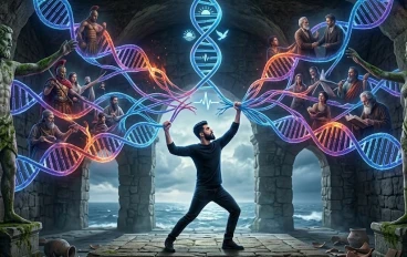 🧬 شيفرة الأشباح: لماذا يحمل 10% من البشر ذكريات أجدادهم الموتى في الحمض النووي؟ 💀❌