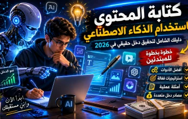 كتابة المحتوى باستخدام الذكاء الاصطناعي: فرصة حقيقية لصناعة دخل في 2026
