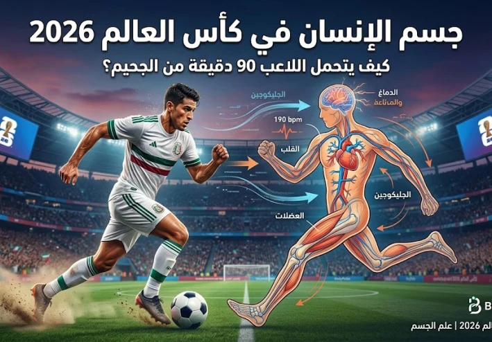 جسم الإنسان في كأس العالم 2026 كيف يتحمل اللاعب 90 دقيقة من الجحيم؟