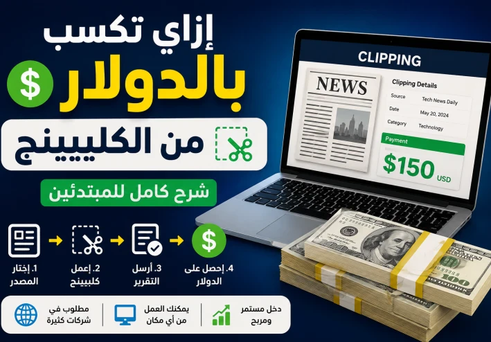 إزاي تكسب بالدولار من الكليبينج: شرح كامل للمبتدئين