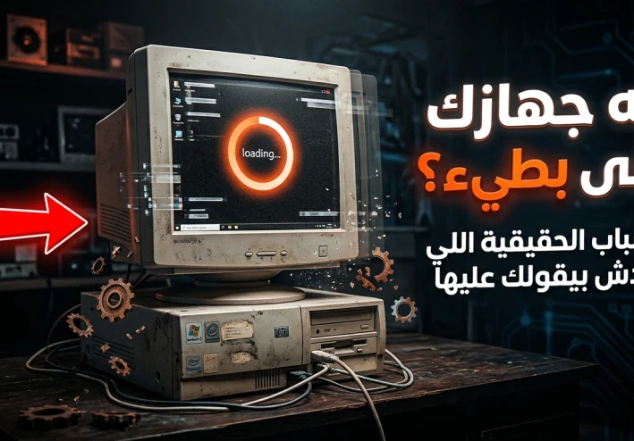 💻 بطء الكمبيوتر في 2026: الأسباب الحقيقية اللي محدش بيقولك عليها + حلول فعّالة