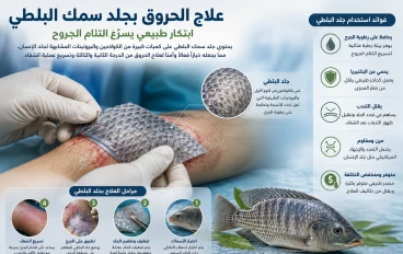 علاج الحروق بجلد سمك البلطي: ابتكار طبي يسرّع التئام الجروح