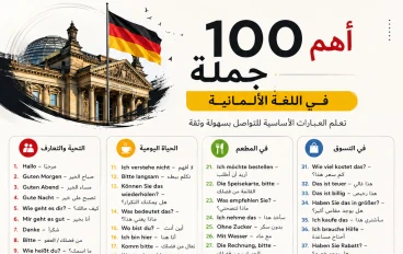 أهم 100 جملة في اللغة الألمانية لتعلم التواصل بسهولة وسرعة