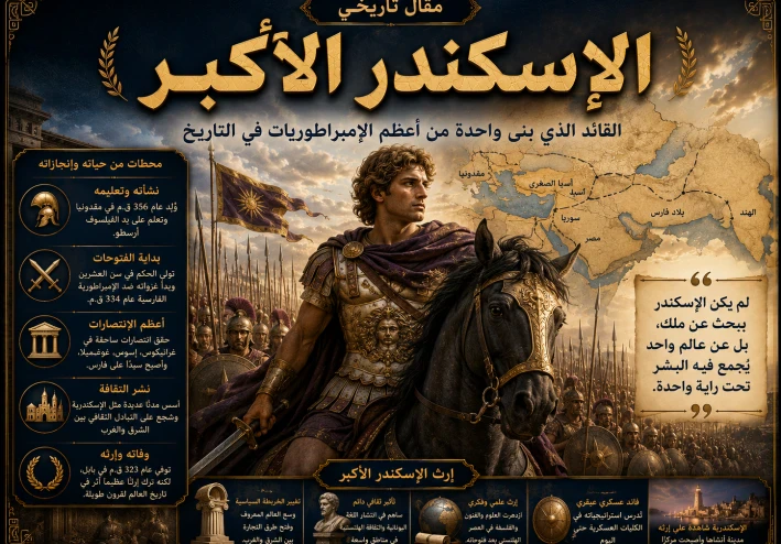 الإسكندر الأكبر: القائد الذي بنى واحدة من أعظم الإمبراطوريات في التاريخ