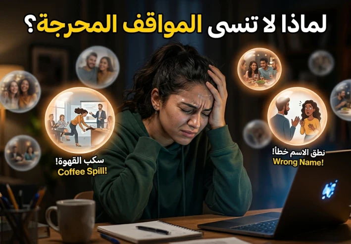 لماذا يتذكر عقلك المواقف المحرجة أكثر من السعيدة؟ السر الذي لا يعرفه الكثيرون