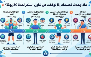 ماذا يحدث لجسمك إذا توقفت عن تناول السكر لمدة 30 يومًا؟ النتائج ستدهشك!