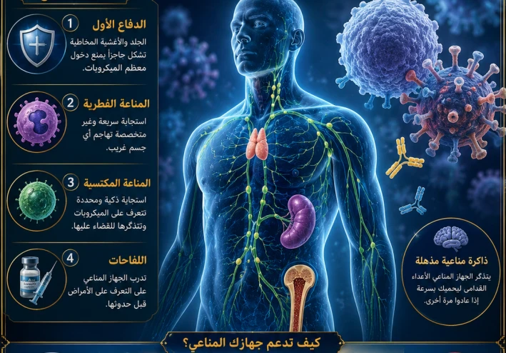 الجهاز المناعي: جيش الدفاع الخفي في جسم الإنسان