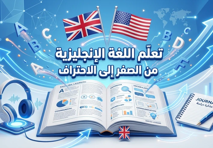 تعلم الإنجليزية من الصفر في 30 دقيقة يوميًا: خطة عملية للمبتدئين🔥⏰