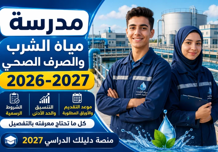 بديل الثانوية العامة الأقوى 2026.. كل ما تريد معرفته عن مدرسة مياه الشرب والصرف الصحي وشروط القبول