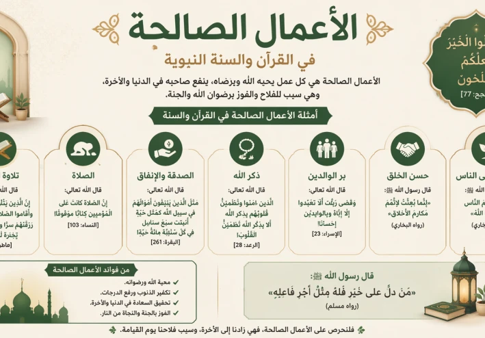 الأعمال الصالحة في القرآن الكريم و السنة النبوية