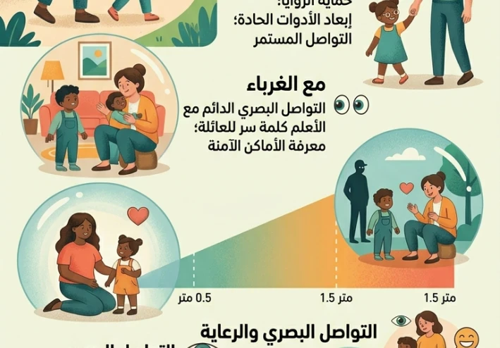 المسافه الامنه للاطفال