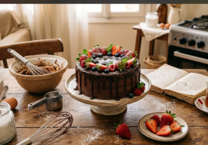 كيفية عمل الكيكة 😋🎂