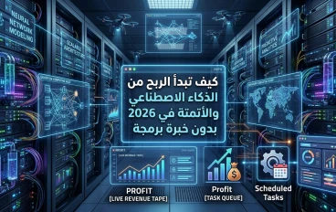 كيف تبدأ الربح من الذكاء الاصطناعي والأتمتة في 2026 بدون خبرة برمجة (دليل المبتدئين العربي الشامل)