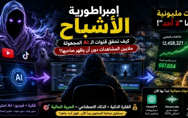 🤖 إمبراطورية الأشباح: كيف تحقق قنوات الـ AI المجهولة ملايين المشاهدات دون أن يظهر صاحبها؟ 💸❌