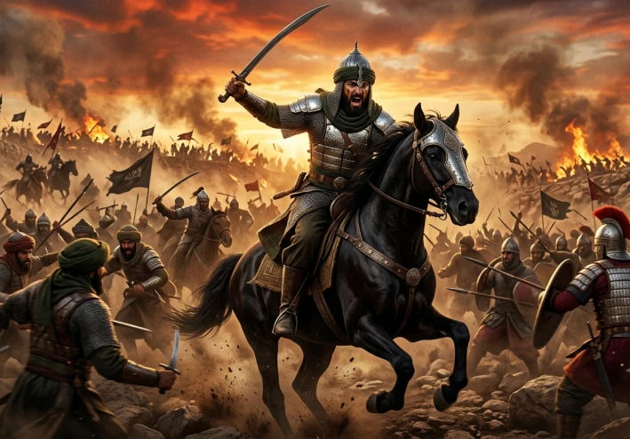 خالد بن الوليد ضد الروم في معركة اليرموك.. المعركة التي غيرت مجرى التاريخ