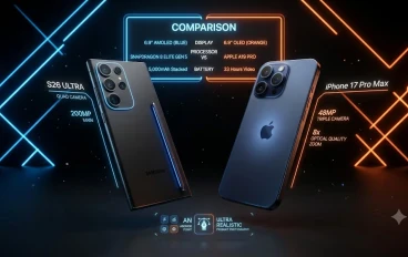 Samsung S26 Ultra vs iPhone 17 Pro Max — مقارنة شاملة ومراجعة قوية لأقوى هاتفين في 2026