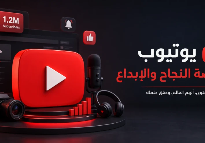 الدليل الشامل للنجاح على يوتيوب في 2026: استراتيجيات النمو، تحليل البيانات، وأفضل أدوات صناعة المحتوى
