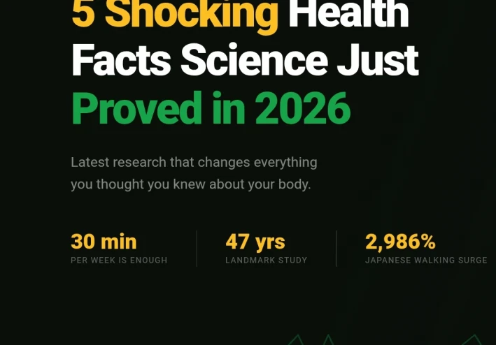 5 حقائق صحية مفاجأة اكتشفها العلماء في 2026 — مش هتصدقها!